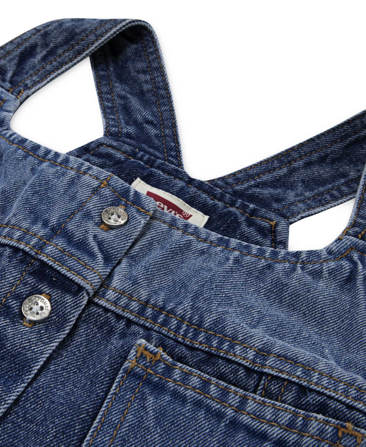 Levi's Big Girls Flared Tonal Denim Dress In Blue