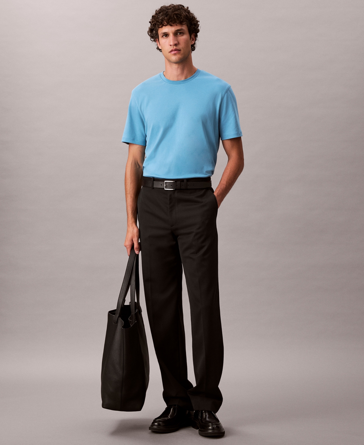 Calvin Klein Men's Short Sleeve Supima Cotton Interlock T-shirt In Blue