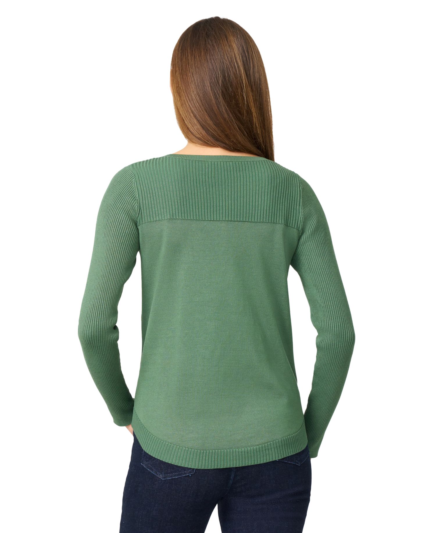 Women's Boat Neck Long-Sleeve Sweater