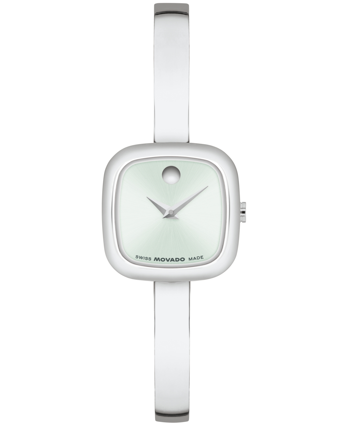 Women's Museum Cushion Swiss Quartz Stainless Steel Bangle Watch, 21.50mm - Green