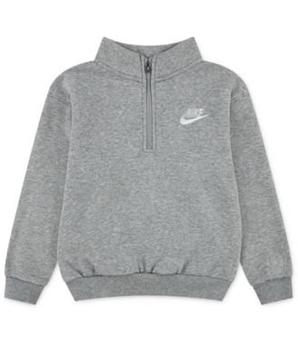 Nike - Toddler & Little Kids Neutral Quarter-Zip Long-Sleeve Top
