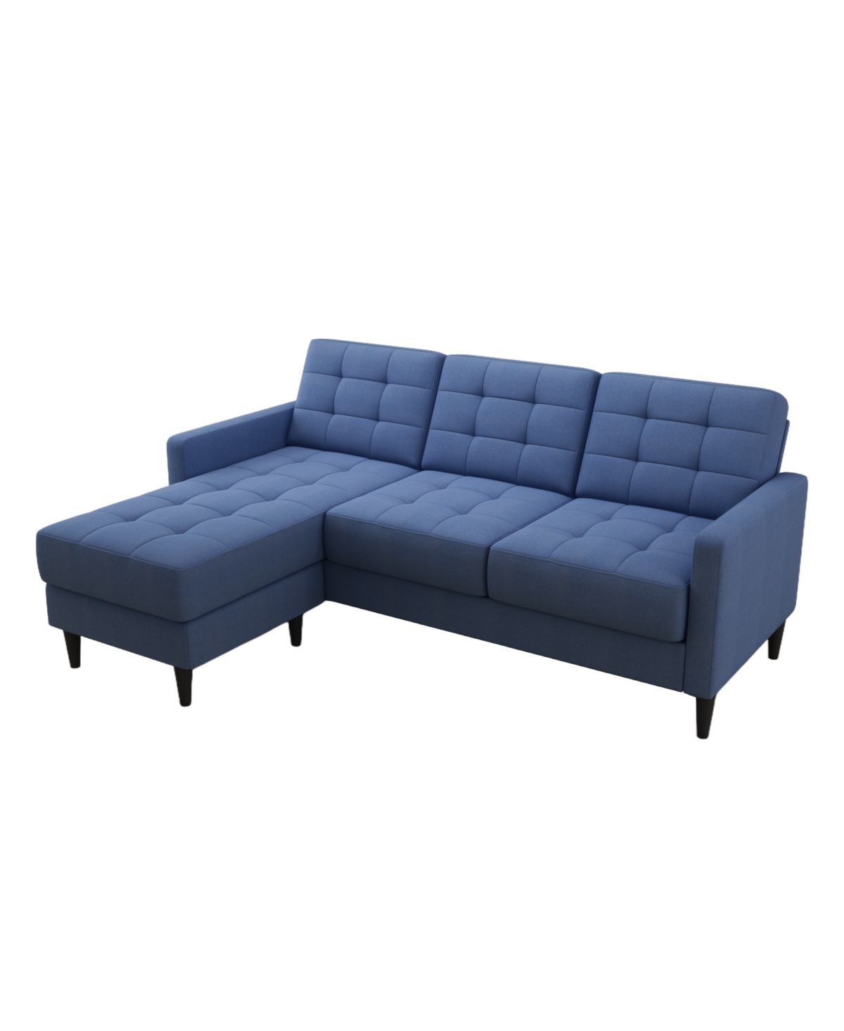 Gold Sparrow 82" Polyester Logan Reversible Sectional Sofa With Ottoman, Created For Macy's