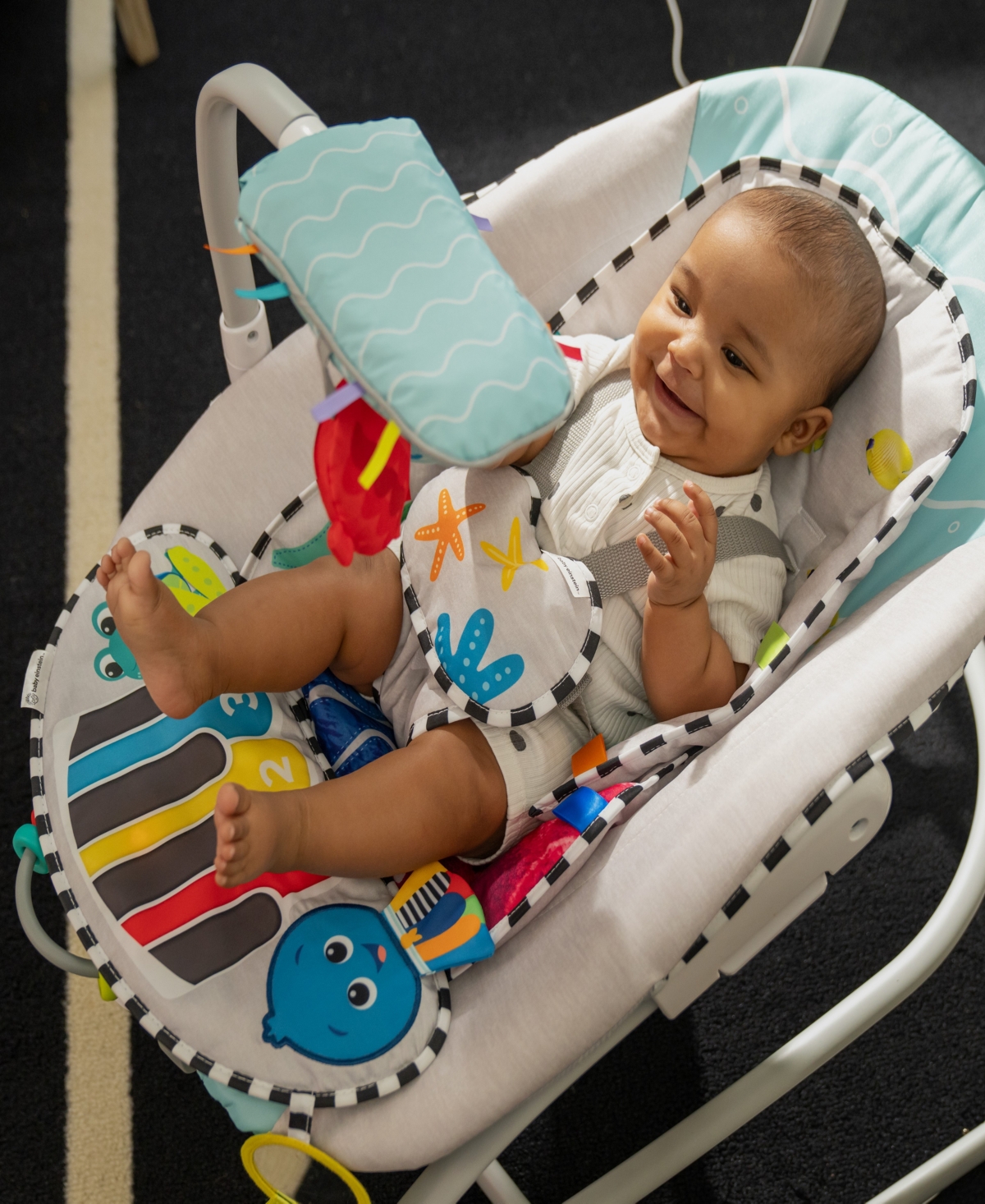 Baby Einstein Infant Ocean Explorers Kick To It 4-in-1 Musical Swing Rocker