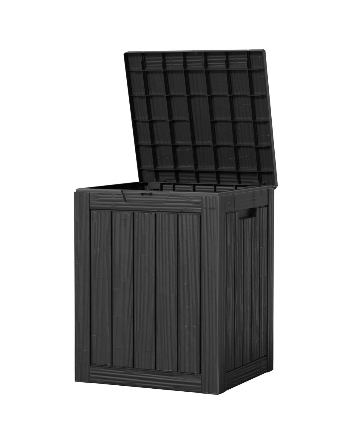 28 Gallon Waterproof Outdoor Resin Storage Patio Boxes - Coffee