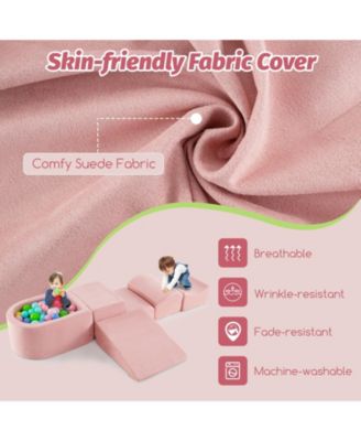 5-Piece Climb and Crawl Playset with Ball Pit for Kids