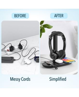 30X Bluetooth Headset & 3-in-1 Wireless Charging Station (DHSWC130XD)