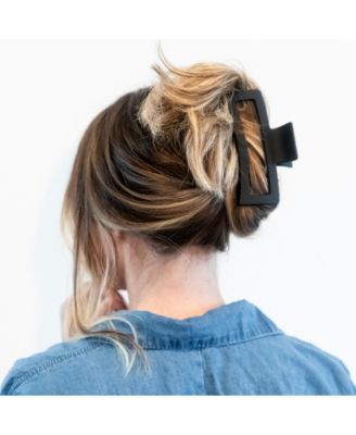 Extra Large Rectangular Claw Clip - Black