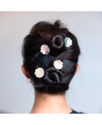 Mini Seashell Clip Set - Coral + Pink