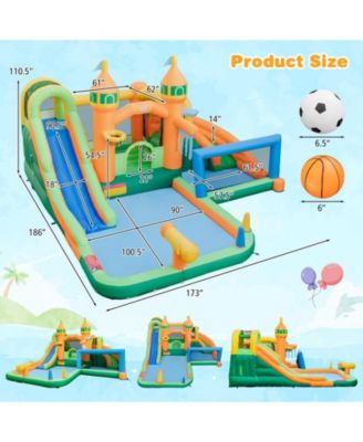Kids Inflatable Water Slide for Yard Lawn (Without Blower)