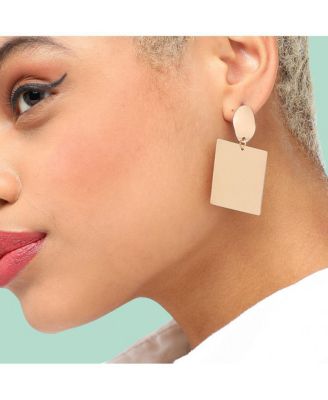 Women's Square Drop Earrings