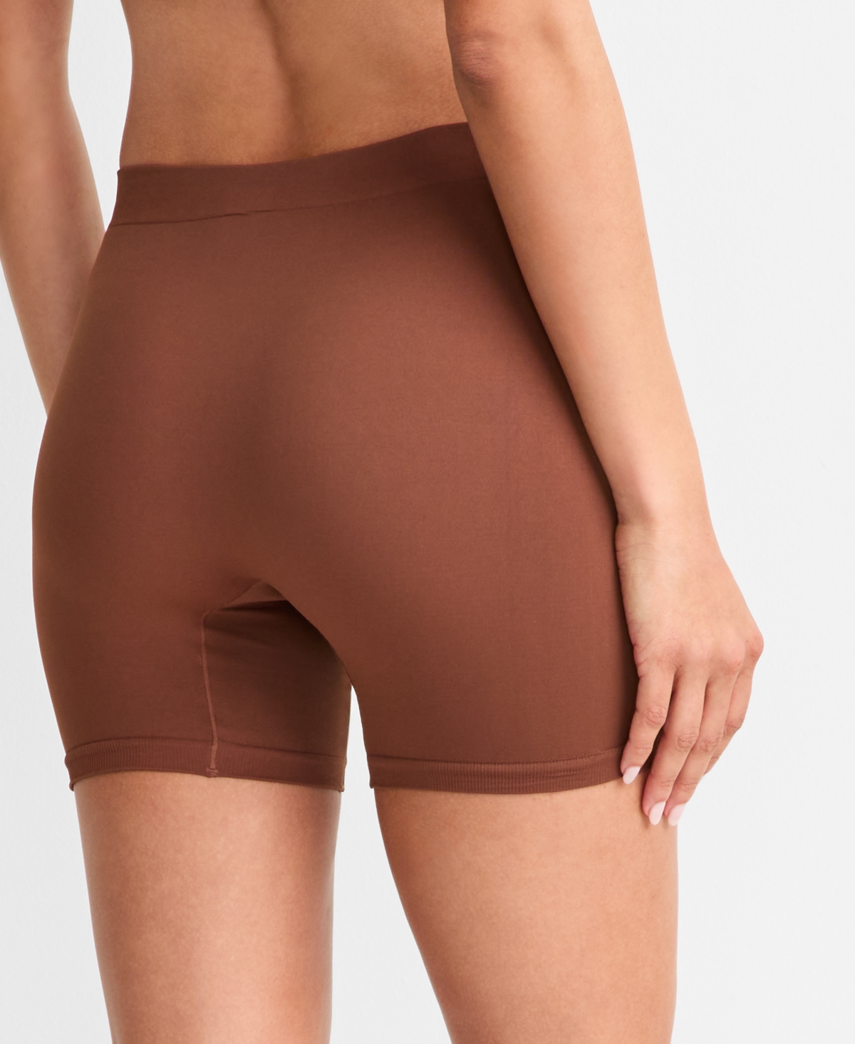 State Of Day Women's Seamless Slip Short, Exclusively At Macy's In Brown