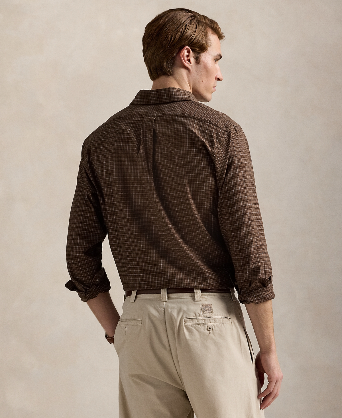 Polo Ralph Lauren Men's Classic-fit Plaid Twill Shirt In Brown