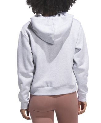 Seasonal Essentials Ruffled Big Logo Graphic Hoodie