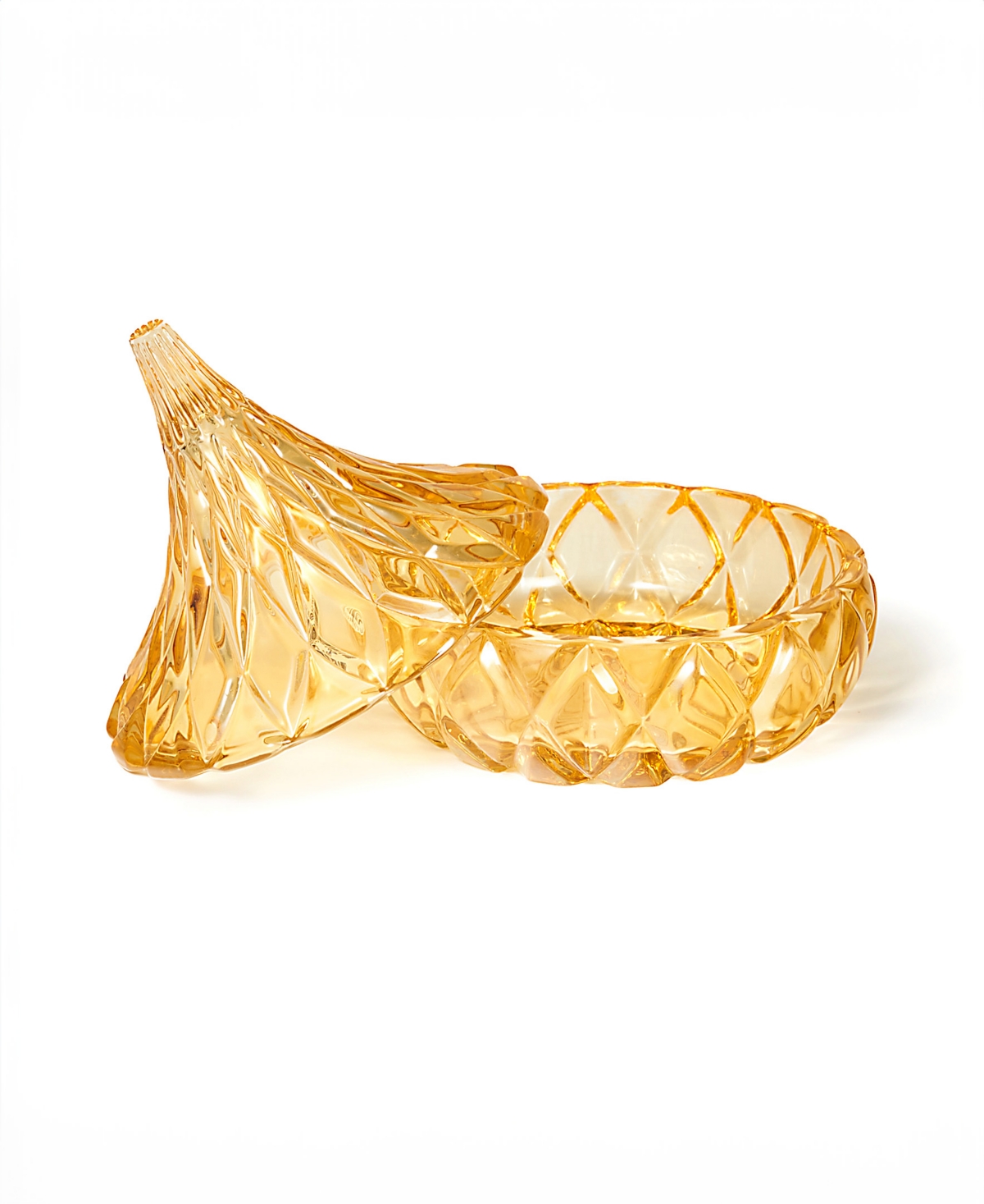 Godinger Candy Dish, Iridescent Hershey's Kiss In Orange