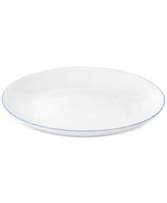 Opal Glass Blue Rim Salad Plate, Set of 4, Exclusively at Macy's