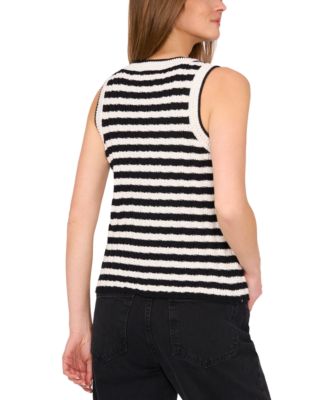 Women's Striped Sleeveless Sweater