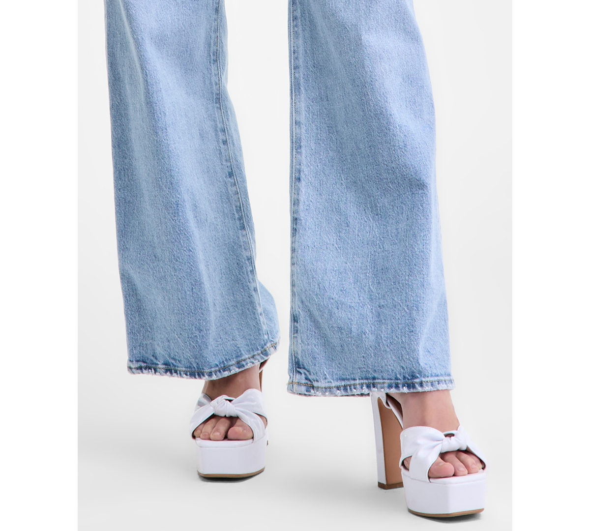 Guess Women's High-rise Wide-leg Jeans In Blue