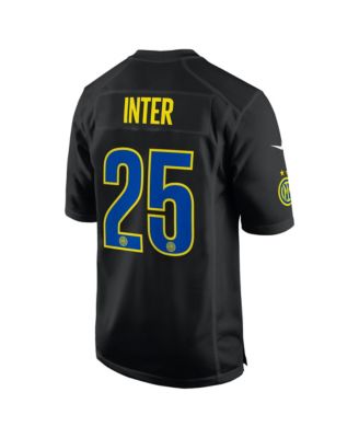 Men's Black Inter Milan 2025 Club World Cup X NFL Jersey