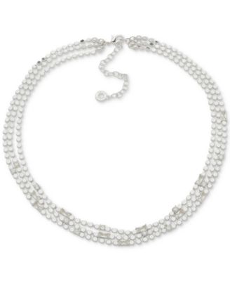 Anne Vintage Anne Klein Textured Multi-Circle Link Necklace