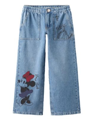 Toddler and Little Girls 2-Piece Minnie I Love New York T-Shirt and Denim Pants Set