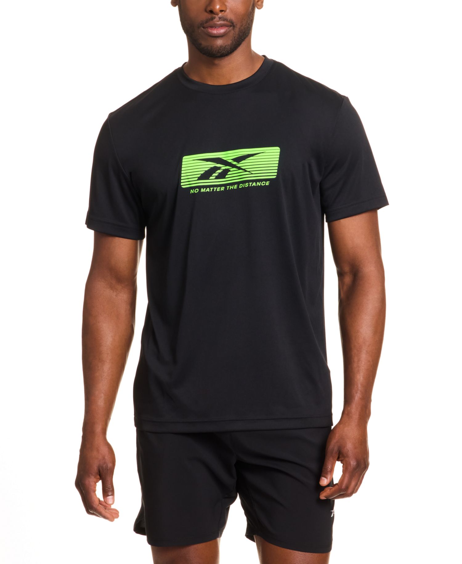 Distance Short Sleeve Crewneck Graphic Running T-Shirt