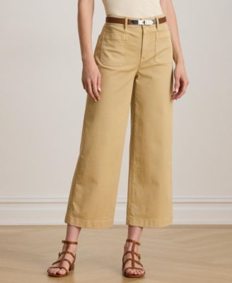 パンツ POLO RALPH LAUREN Cropped pants Polo Ralph Lauren Stretch Cotton Twill Wide Leg Crop Pants