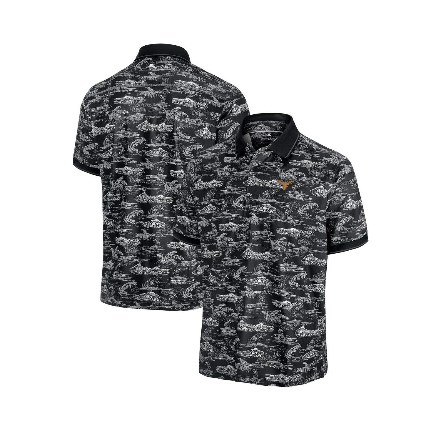 Men's Black Texas Longhorns Sport Bay View IslandZone Polo Shirt