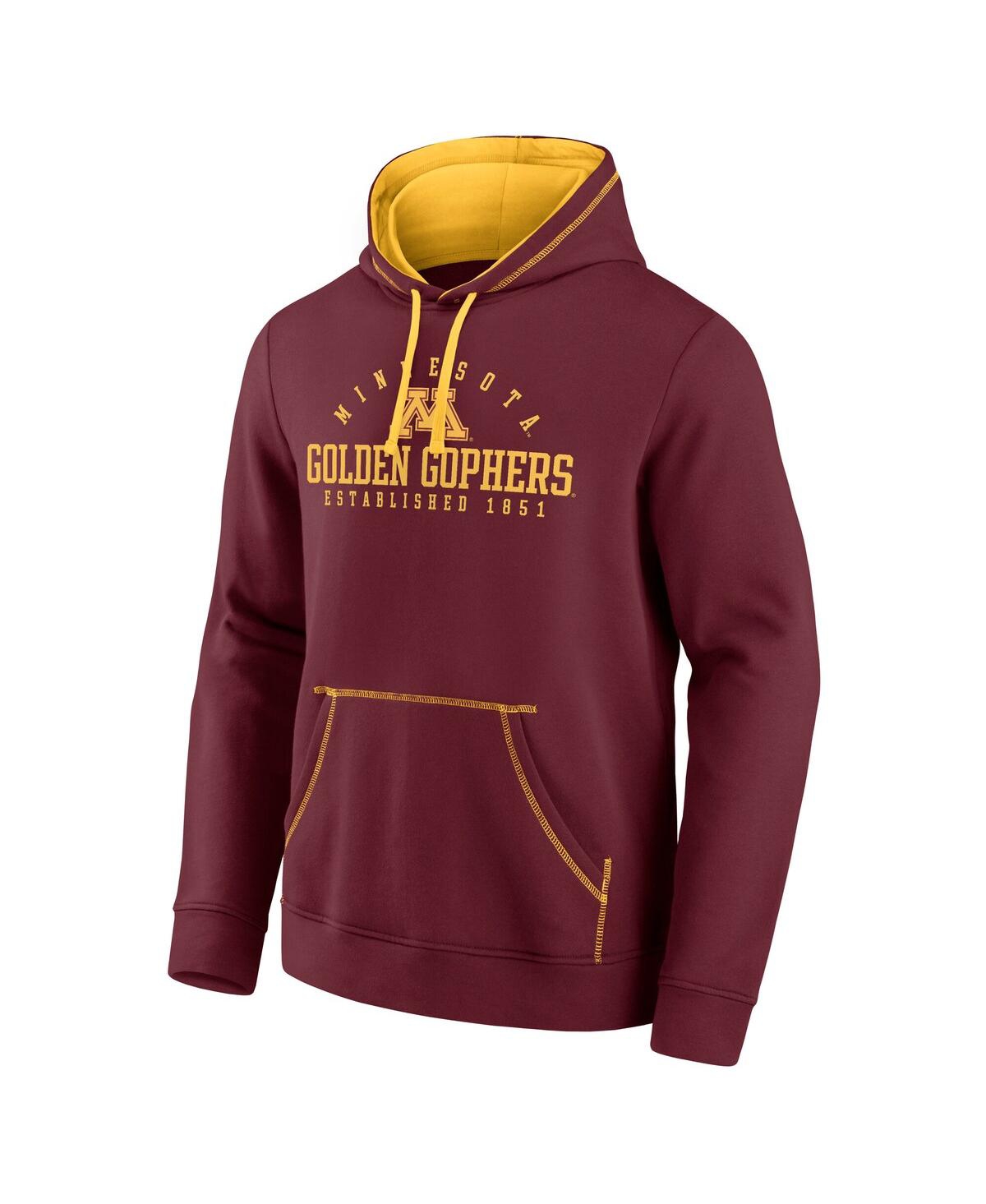 Fanatics Men's Maroon Minnesota Golden Gophers Toppler Fleece Pullover Hoodie In Red