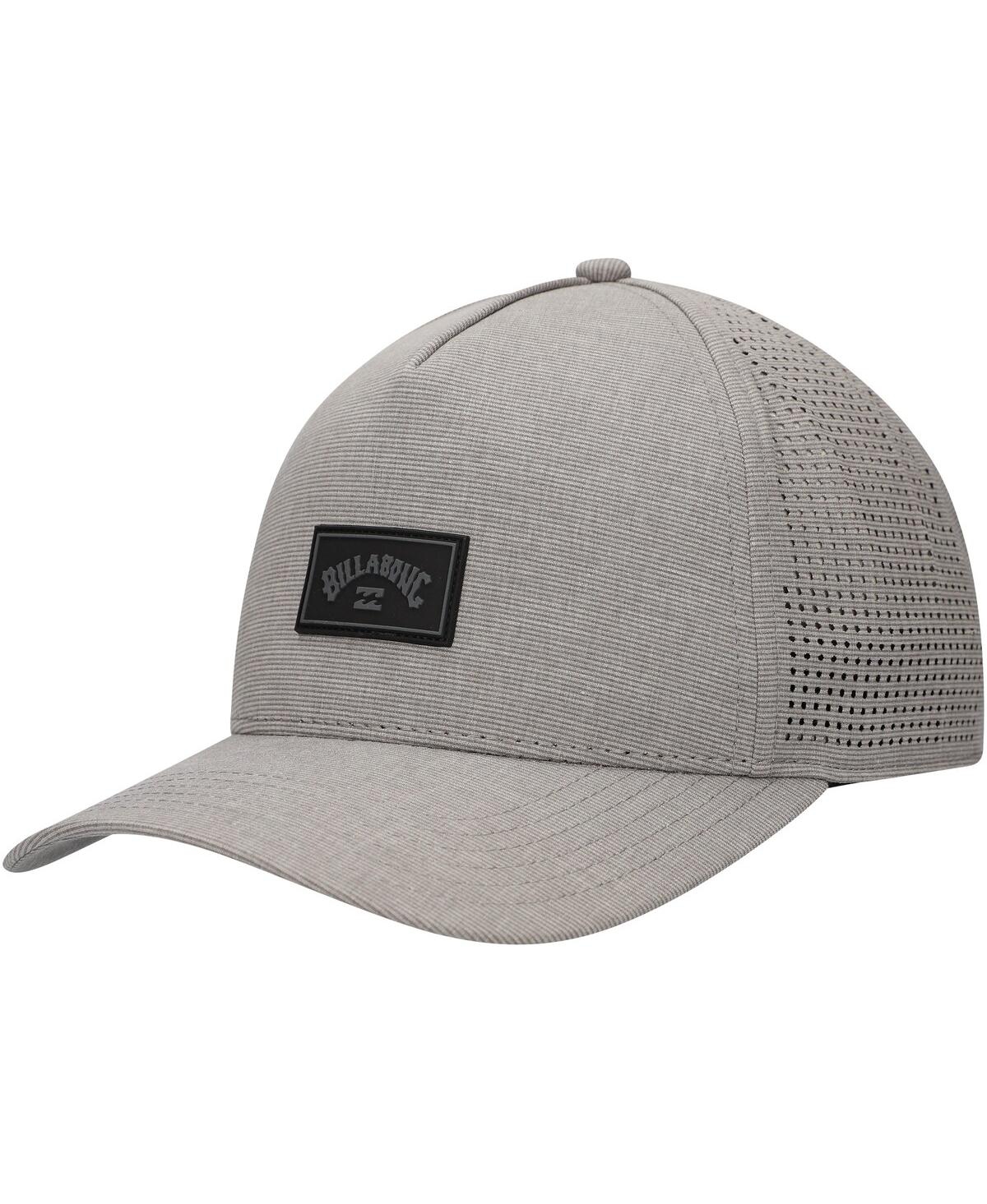 Men's Gray Crossfire Trucker Adjustable Hat - Gray