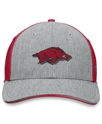 Men's Heather Gray/Cardinal Arkansas Razorbacks Merge Flex Hat