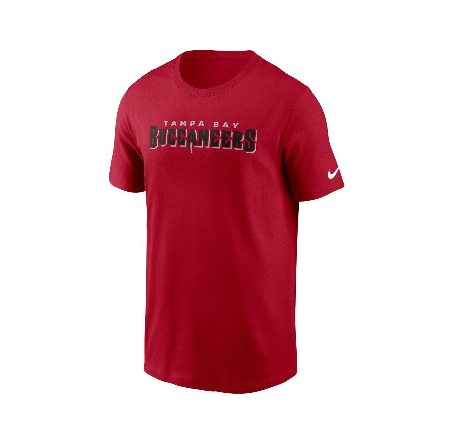 Men's Red Tampa Bay Buccaneers Primetime Wordmark Essential T-Shirt