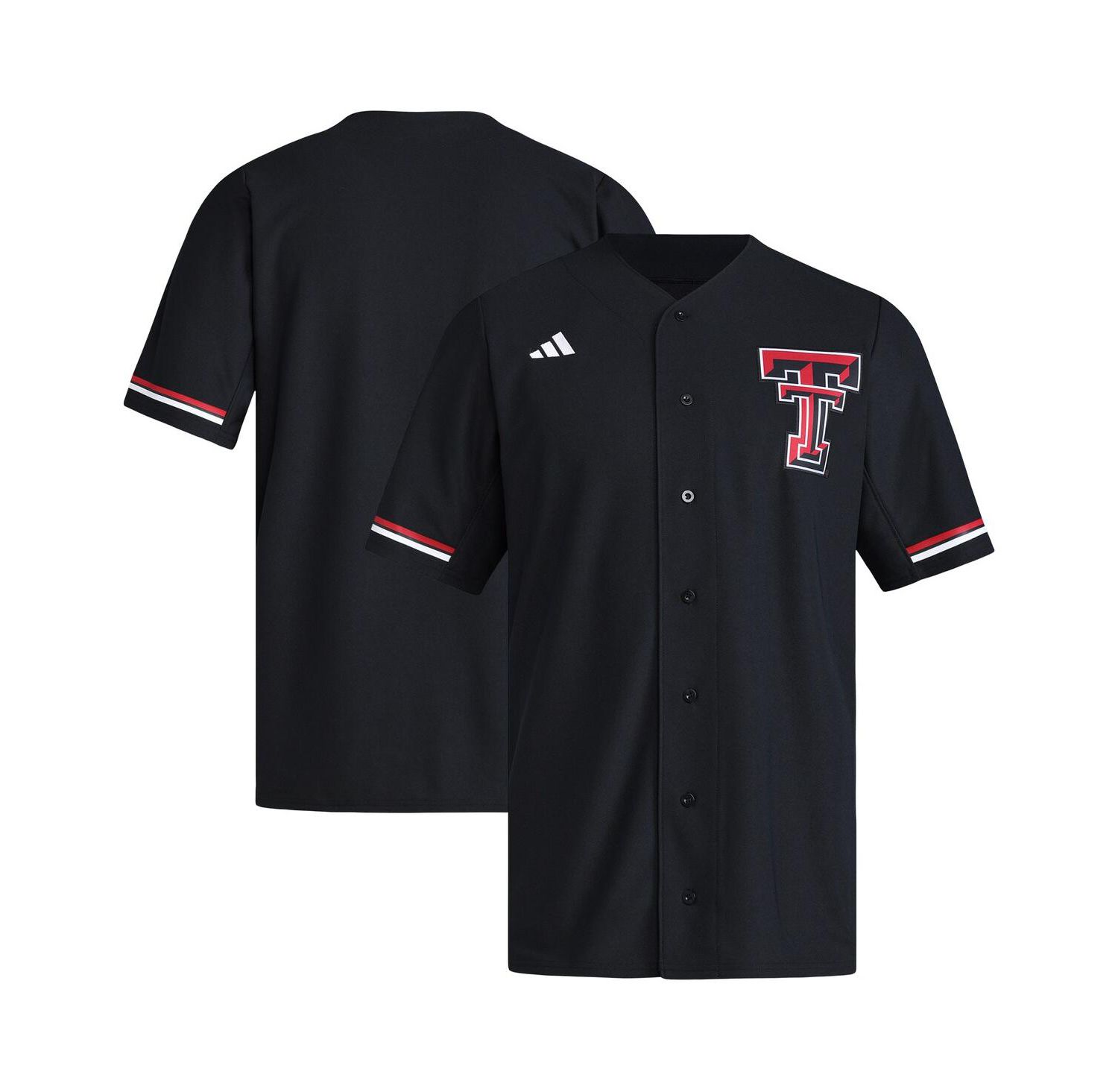 Men's Black Texas Tech Red Raiders Replica Baseball Jersey