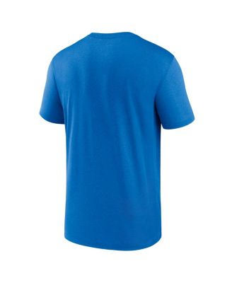 Men's Blue Detroit Lions Primetime Legend Wordmark Performance T-Shirt