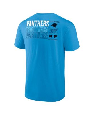 Men's Blue Carolina Panthers Repeat Stats T-Shirt