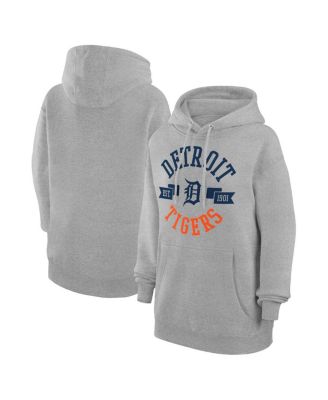 G-III 4Her by Carl Banks - Women's Heather Gray Detroit Tigers City Graphic Pullover Hoodie