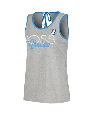 売れ筋商品|||カールバンクス カットソー トップス レディース Women's Heather Gray Ross Chastain Fastest Lap Fashion Tank Top Heather Gray