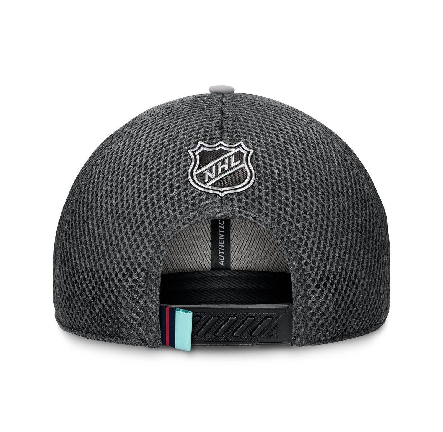Men's Gray Seattle Kraken Authentic Pro Home Ice Trucker Adjustable Hat