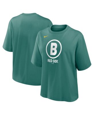 Nike - Women's Green Boston Red Sox 2025 City Connect Logo Boxy T-Shirt