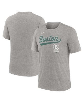 Nike - Men's Heather Charcoal Boston Red Sox 2025 City Connect Performance Tri-Blend T-Shirt