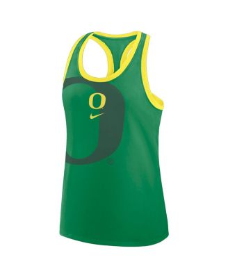 Women's Green Oregon Ducks Primetime Racerback Tri-Blend Tank Top