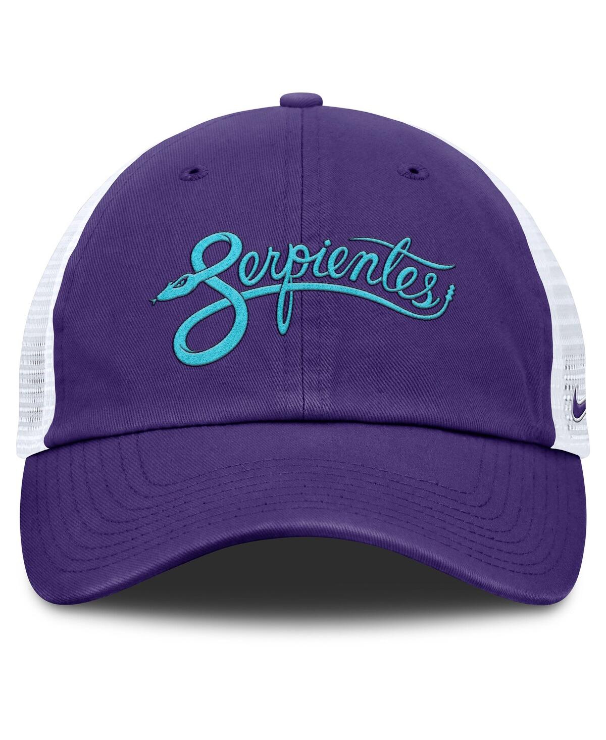 Nike Men's And Women's Purple/white Arizona Diamondbacks 2025 City Connect Club Trucker Adjustable Hat
