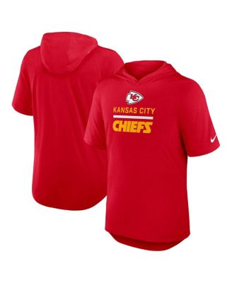 Nike - Men's Red Kansas City Chiefs Lockup Tri-Blend Hoodie T-Shirt