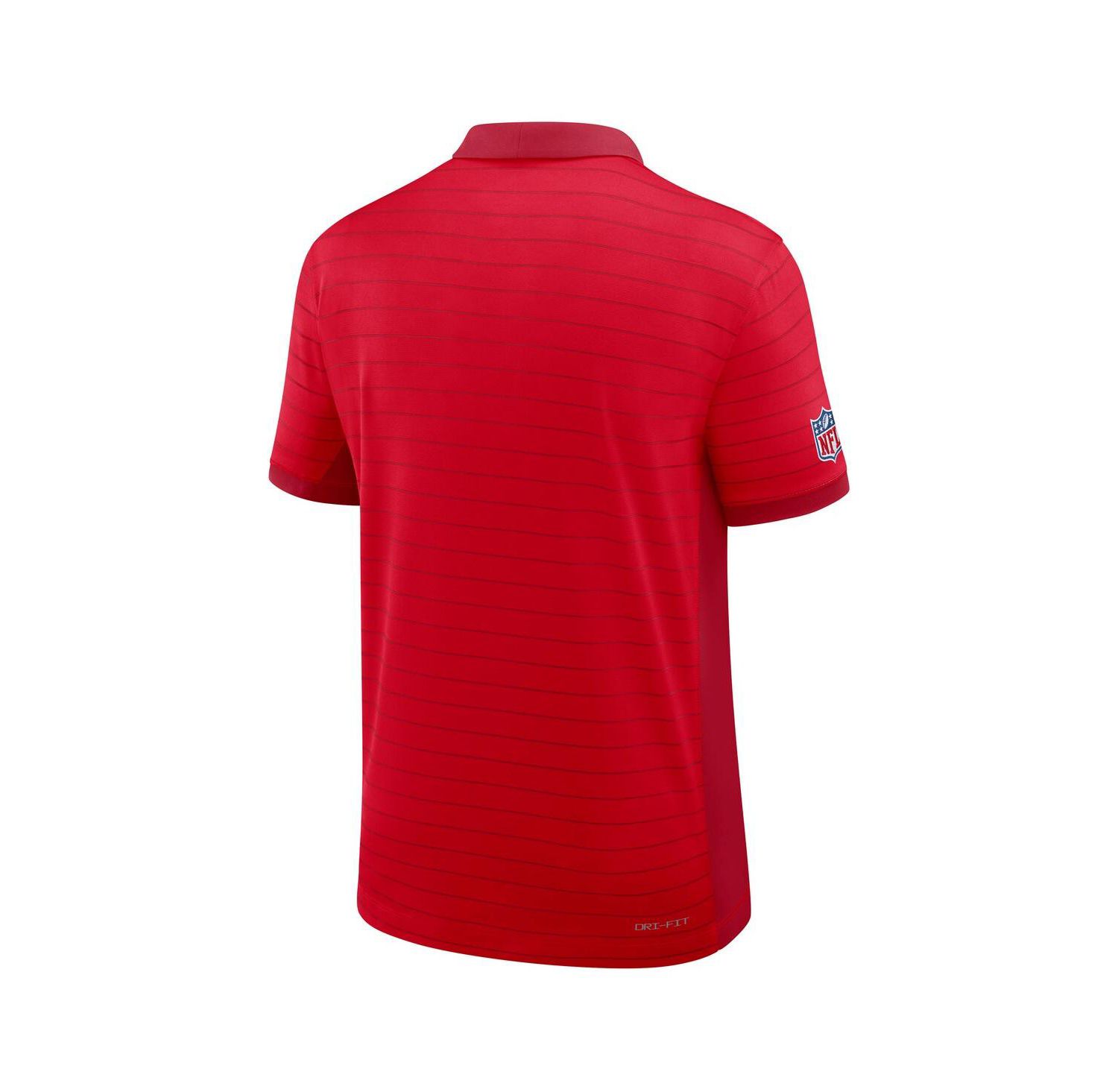 Men's Red Kansas City Chiefs Sideline Victory Stripe Performance Polo Shirt