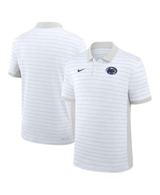 Nike - Men's White Penn State Nittany Lions 2025 Early Season Coaches Sideline Victory Stripe Performance Polo Shirt