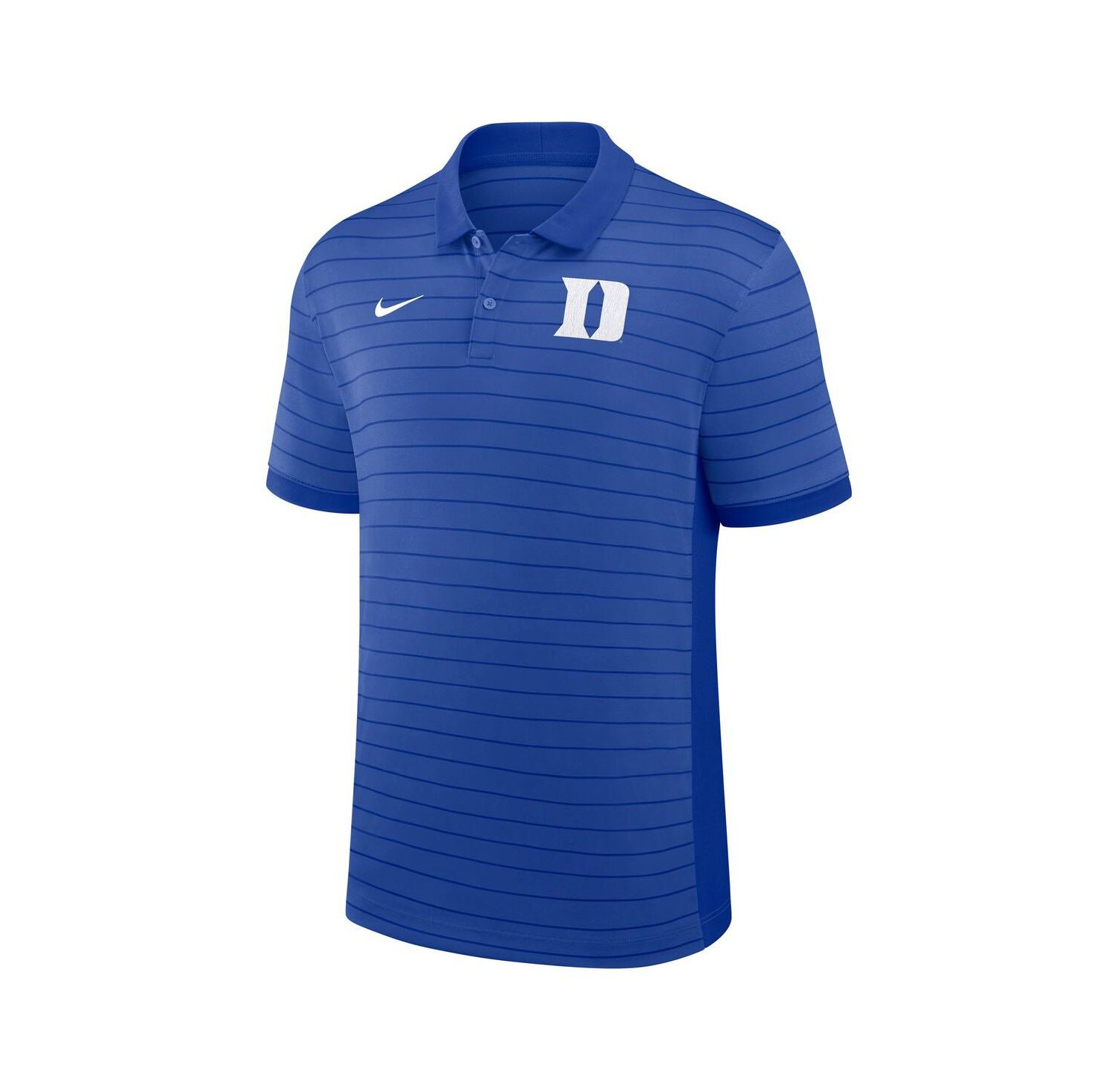 Men's Royal Duke Blue Devils 2025 Early Season Coaches Sideline Victory Stripe Performance Polo Shirt