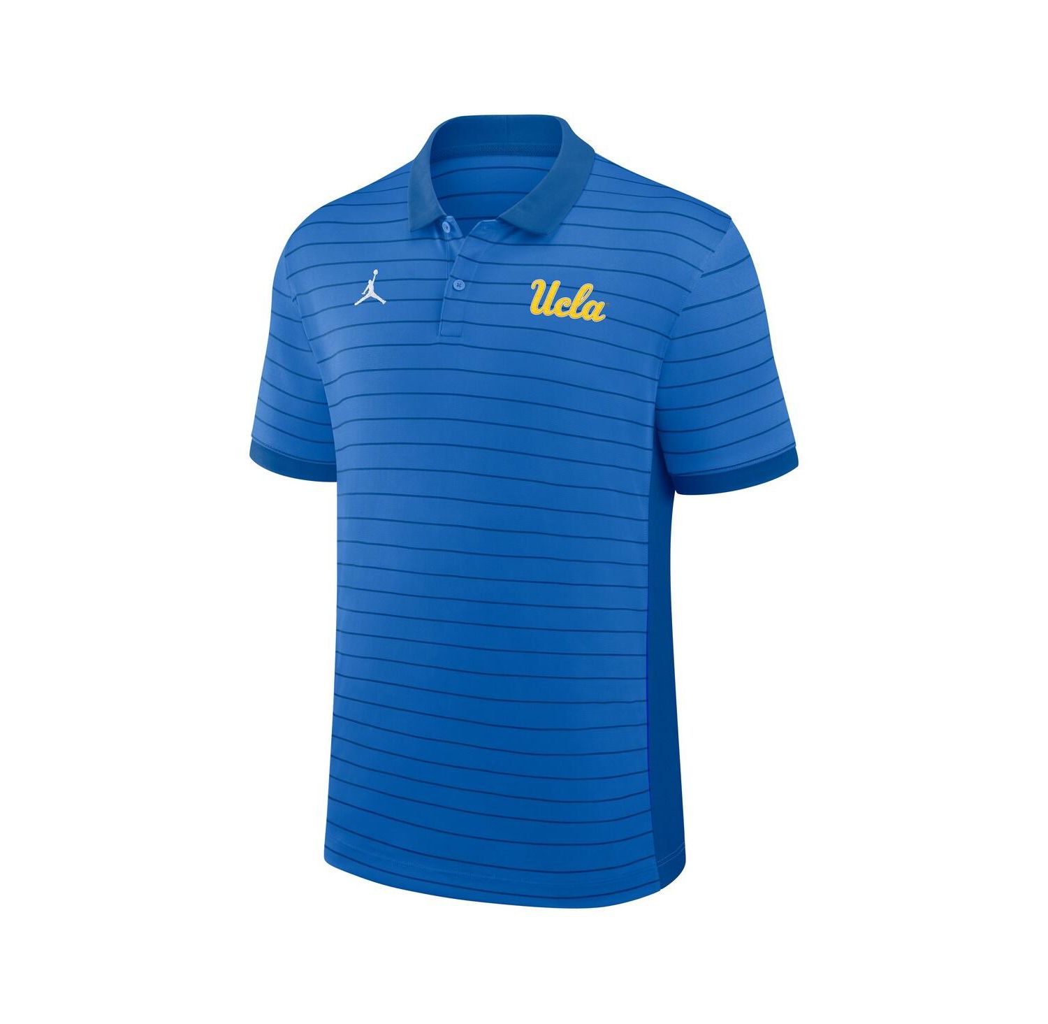 Men's Blue UCLA Bruins 2025 Early Season Coaches Sideline Victory Stripe Performance Polo Shirt