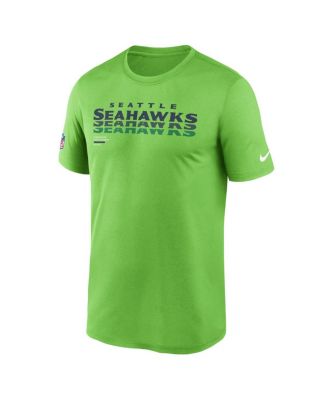 Men's Neon Green Seattle Seahawks Sideline Legend Performance T-Shirt