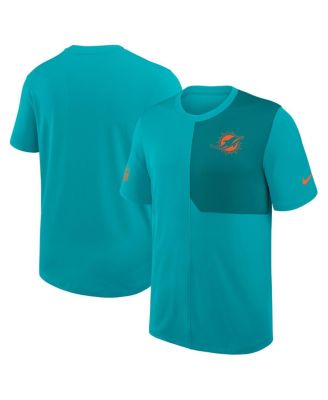 Nike - Men's Aqua Miami Dolphins Sideline UV Performance Coach Shirt