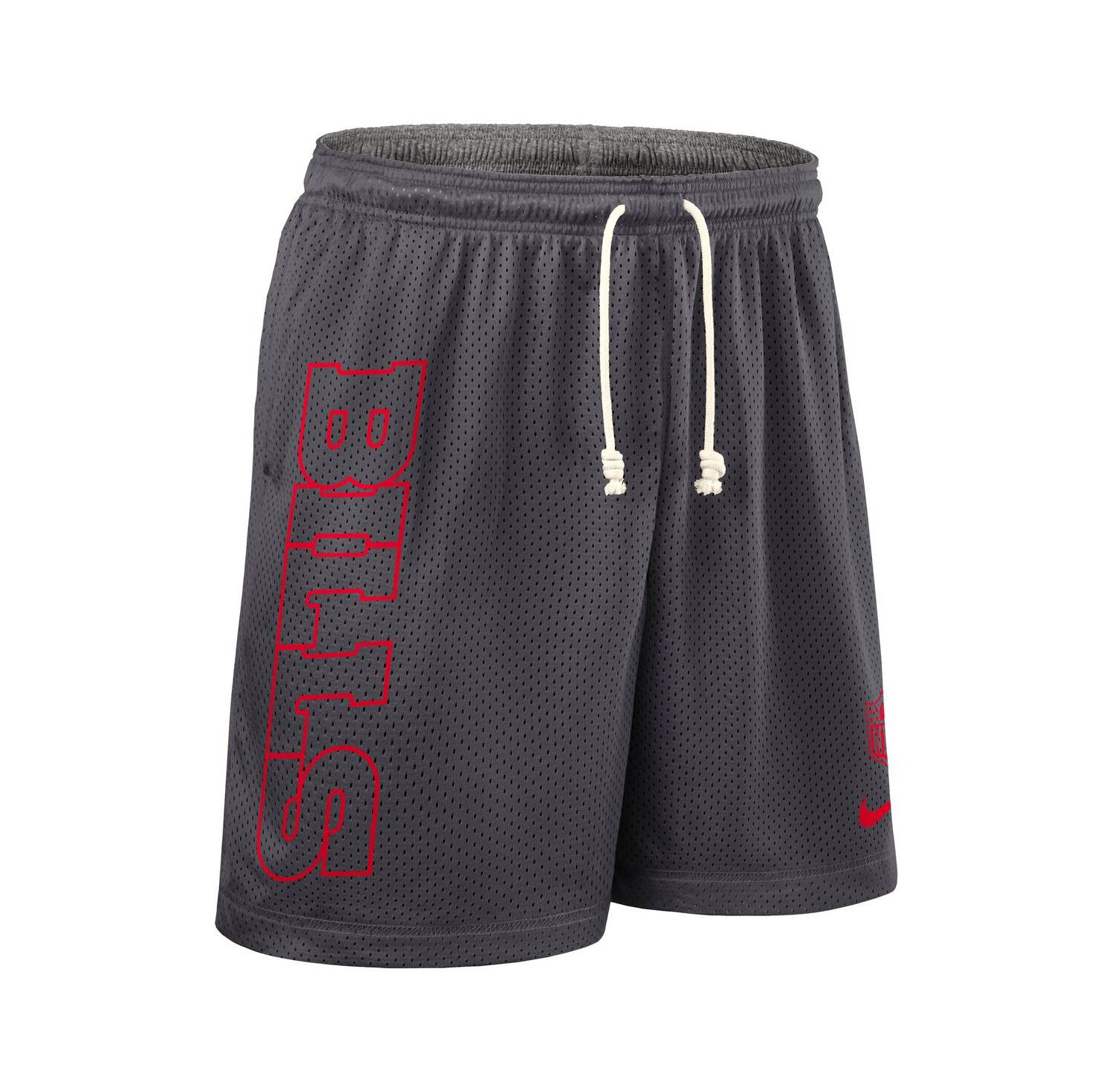 Men's Gray Buffalo Bills Sideline Reversible Performance Shorts