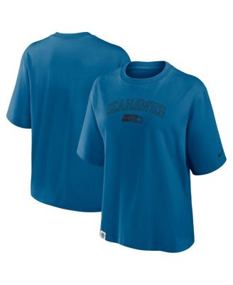 Nike - Women's Blue Seattle Seahawks Glory Arch Boxy T-Shirt
